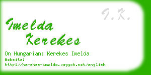 imelda kerekes business card